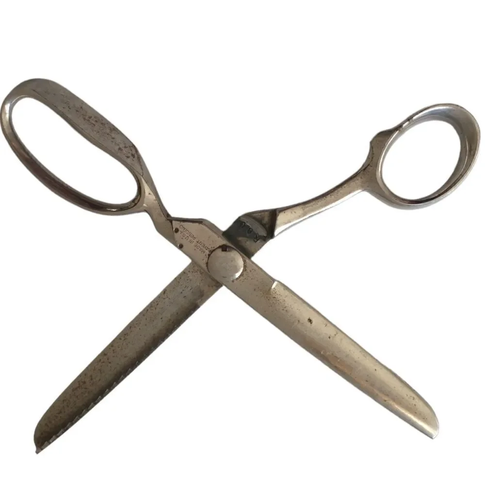American Sewing Scissors Corp Pinking Shears First Ever Made Nickel Plated Steel